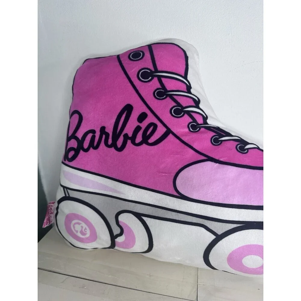 Barbie The Movie Barbie Roller Skate Decorative Bed Pillow Pink 21